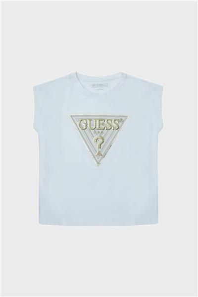 Guess Kız Çocuk Beyaz T-Shirt