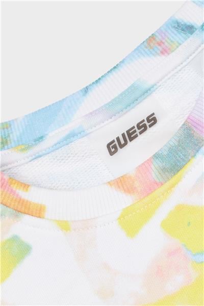 Guess Kız Çocuk Desenli Sweatshirt