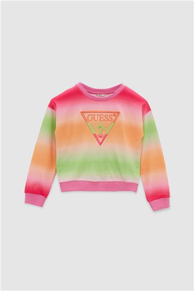 Guess Kız Çocuk Desenli Sweatshirt