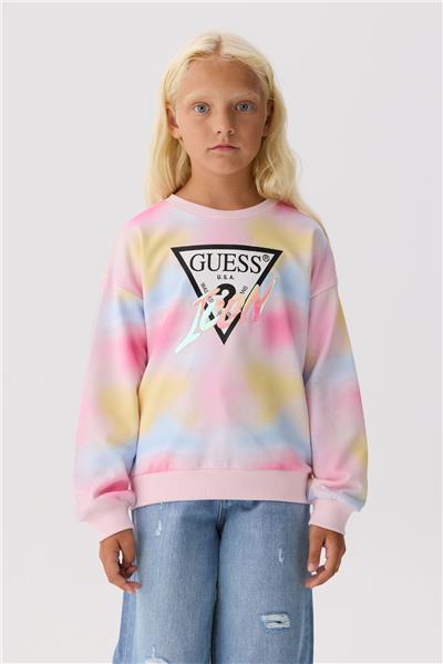 Guess Kız Çocuk Desenli Sweatshirt