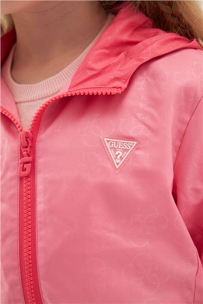 Guess Kız Çocuk Desenli Yağmurluk