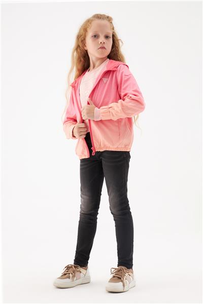 Guess Kız Çocuk Desenli Yağmurluk