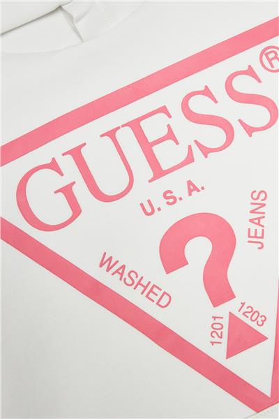 Guess Kız Çocuk Ekru Elbise