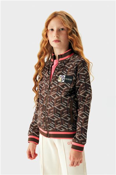 Guess Kız Çocuk Kahverengi Eşofman Üstü