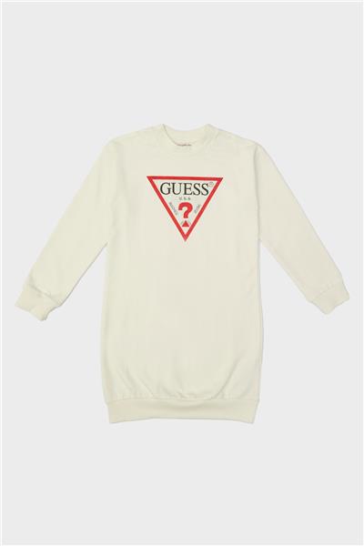 Guess Kız Çocuk Kırık Beyaz Elbise