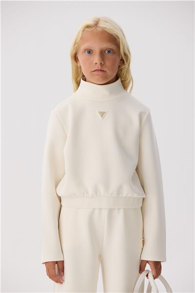 Guess Kız Çocuk Krem Sweatshirt