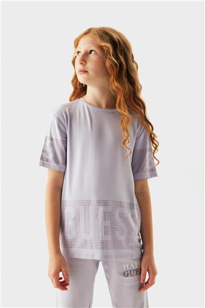 Guess Kız Çocuk Lila T-Shirt