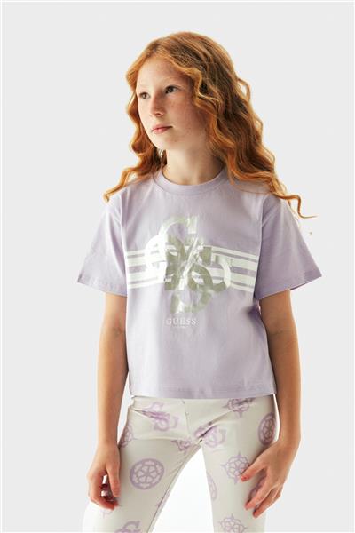 Guess Kız Çocuk Lila T-Shirt