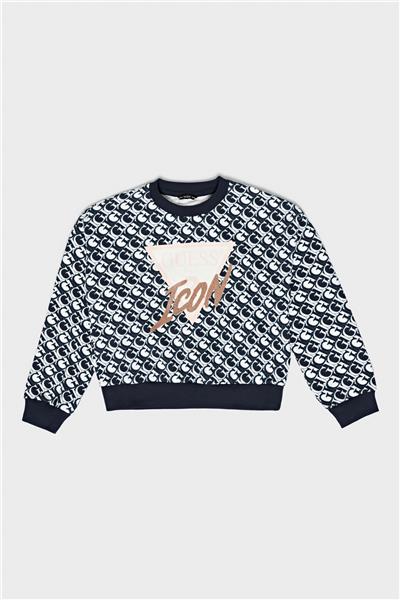 Guess Kız Çocuk Mavi Sweatshirt