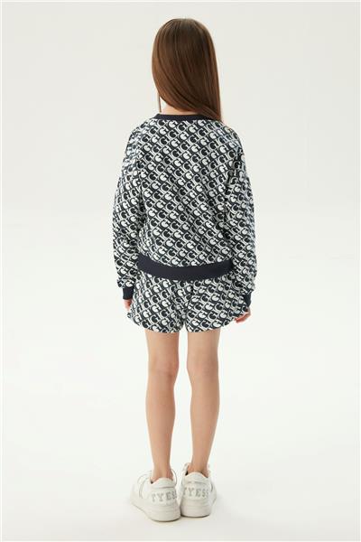 Guess Kız Çocuk Mavi Sweatshirt
