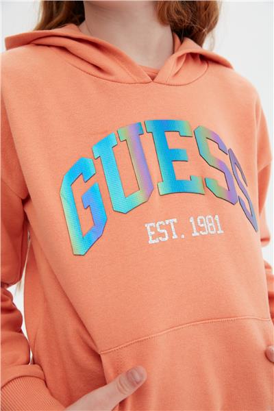 Guess Kız Çocuk Oranj Eşofman Üstü