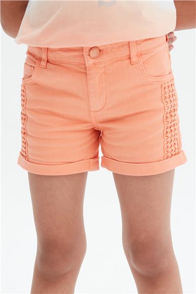 Guess Kız Çocuk Oranj Şort