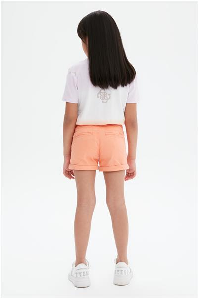 Guess Kız Çocuk Oranj Şort