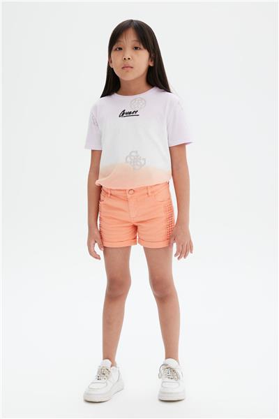 Guess Kız Çocuk Oranj Şort