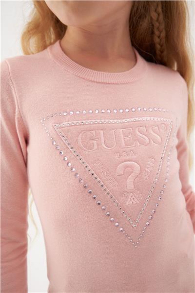 Guess Kız Çocuk Pembe Kazak