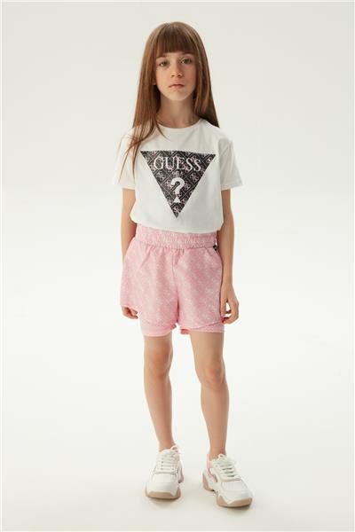 Guess Kız Çocuk Pembe Şort