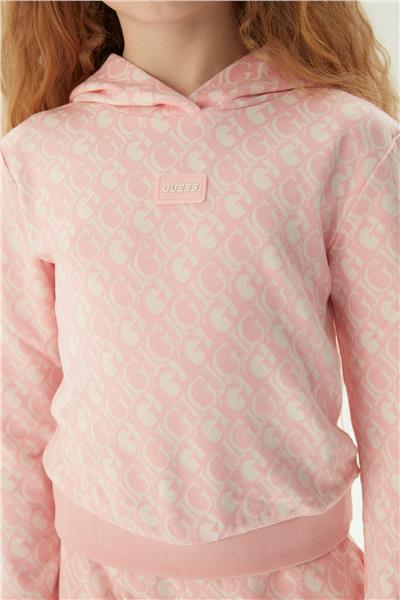 Guess Kız Çocuk Pembe Sweatshirt