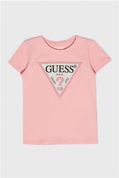 Guess Kız Çocuk Pembe T-Shirt