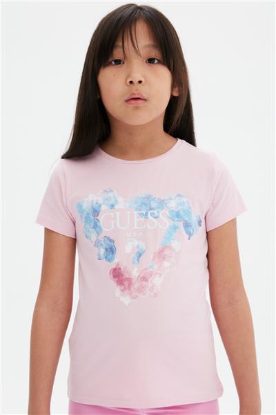 Guess Kız Çocuk Pudra T-Shirt