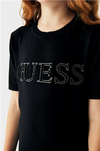 Guess Kız Çocuk Siyah Elbise