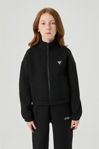 Guess Kız Çocuk Siyah Eşofman ÜstüGuess Kız Çocuk Siyah Eşofman Üstü