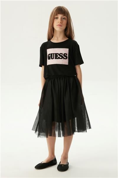 Guess Kız Çocuk Siyah Etek