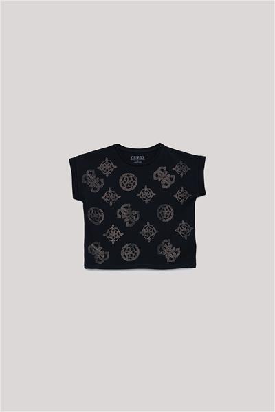 Guess Kız Çocuk Siyah T-Shirt
