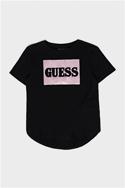 Guess Kız Çocuk Siyah T-Shirt