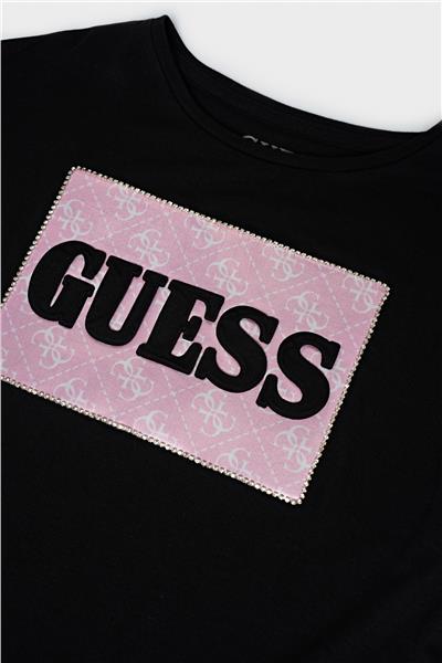 Guess Kız Çocuk Siyah T-Shirt
