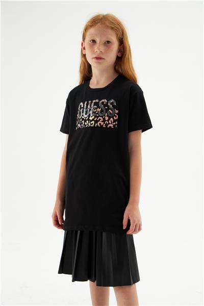 Guess Kız Çocuk Siyah Tshirt