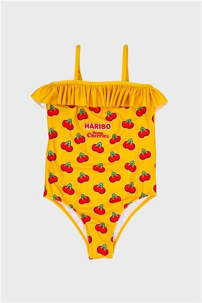 Haribo Kız Çocuk Sarı Mayo
