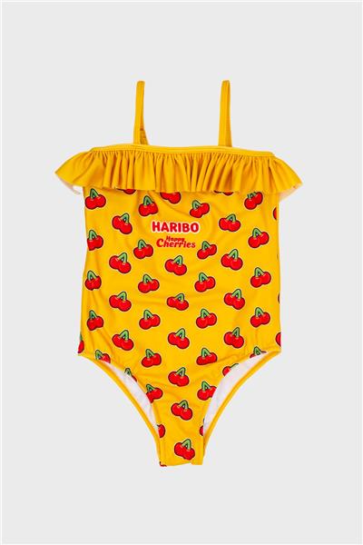 Haribo Kız Çocuk Sarı Mayo