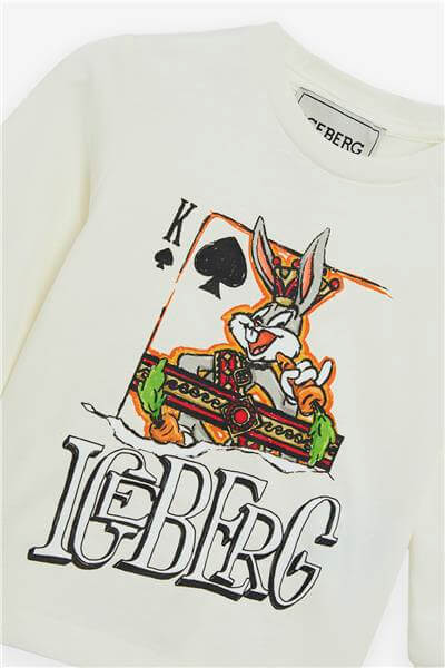 Iceberg Erkek Bebek Kırık Beyaz TshirtIceberg Erkek Bebek Kırık Beyaz Tshirt