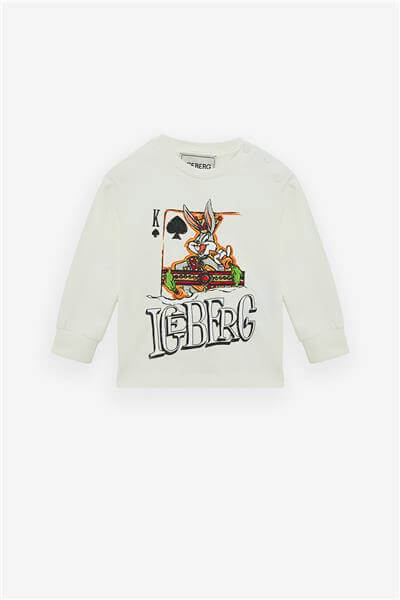Iceberg Erkek Bebek Kırık Beyaz TshirtIceberg Erkek Bebek Kırık Beyaz Tshirt
