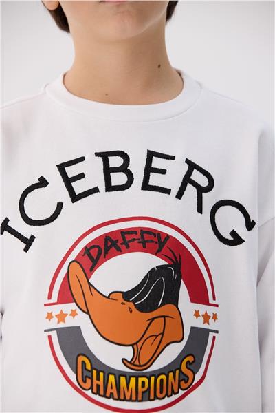 Iceberg Erkek Çocuk Beyaz Sweatshirt