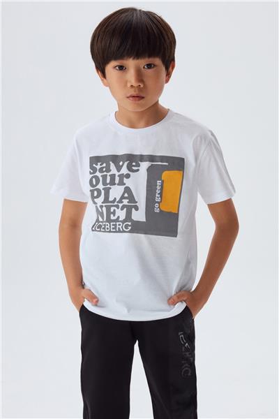 Iceberg Erkek Çocuk Beyaz T-Shirt