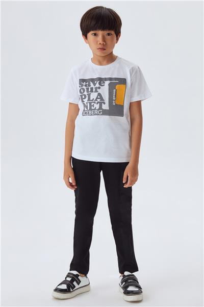 Iceberg Erkek Çocuk Beyaz T-Shirt