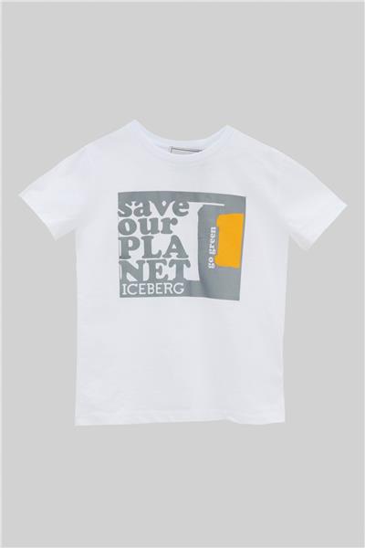 Iceberg Erkek Çocuk Beyaz T-Shirt