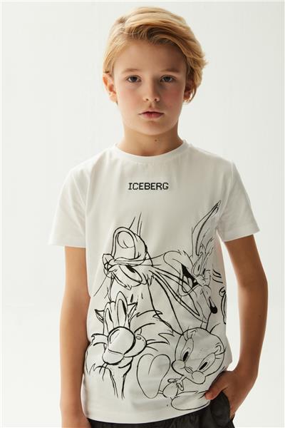 Iceberg Erkek Çocuk Beyaz T-Shirt