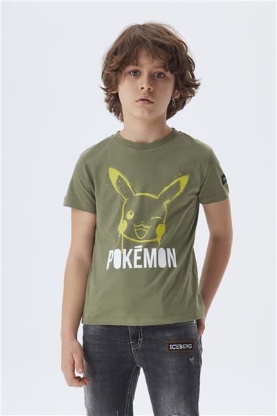 Iceberg Erkek Çocuk Haki T-Shirt