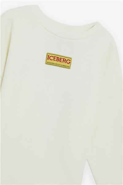 Iceberg Erkek Çocuk Kırık Beyaz SweatshirtIceberg Erkek Çocuk Kırık Beyaz Sweatshirt