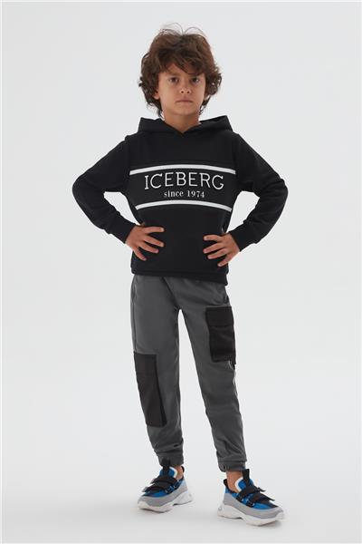 Iceberg Erkek Çocuk Siyah Sweatshirt