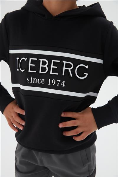 Iceberg Erkek Çocuk Siyah Sweatshirt