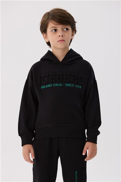 Iceberg Erkek Çocuk Siyah Sweatshirt