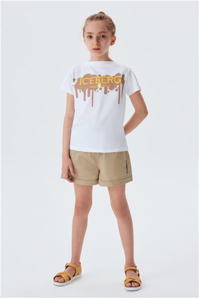 Iceberg Kız Çocuk Beyaz T-Shirt