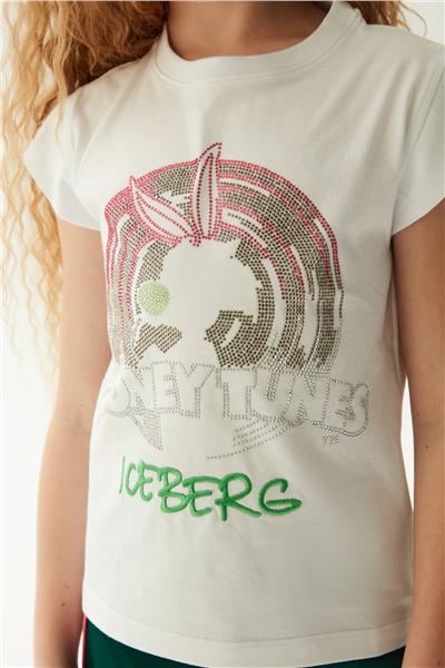 Iceberg Kız Çocuk Beyaz T-Shirt