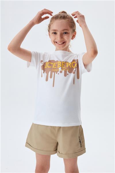 Iceberg Kız Çocuk Beyaz T-Shirt