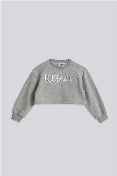 Iceberg Kız Çocuk Gri Melanj SweatshirtIceberg Kız Çocuk Gri Melanj Sweatshirt