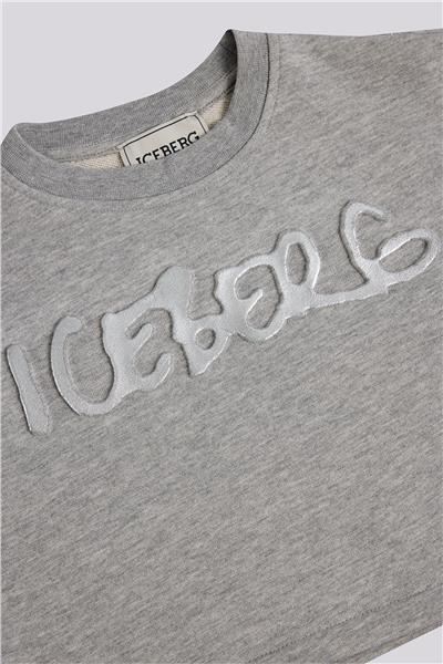 Iceberg Kız Çocuk Gri Melanj SweatshirtIceberg Kız Çocuk Gri Melanj Sweatshirt