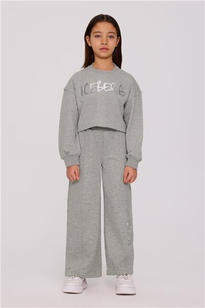 Iceberg Kız Çocuk Gri Melanj SweatshirtIceberg Kız Çocuk Gri Melanj Sweatshirt